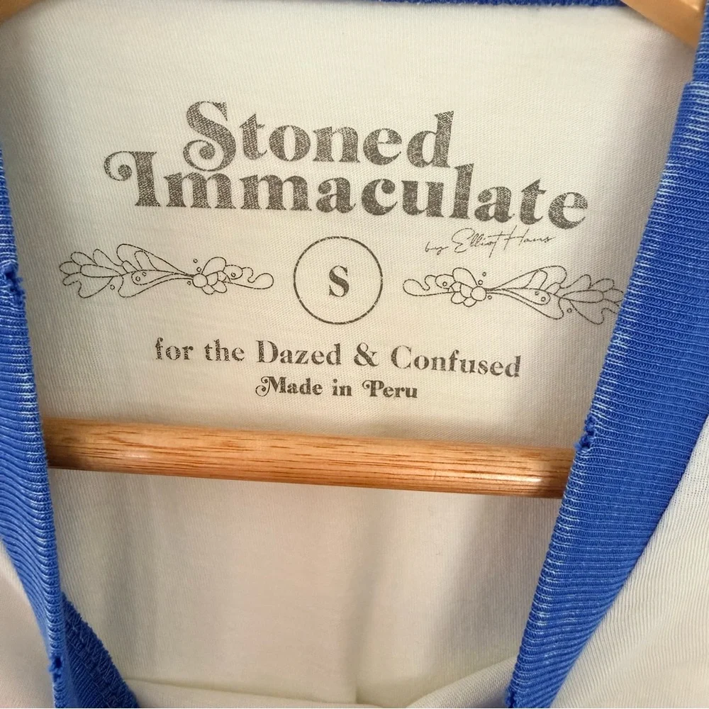 NEW Stoned Immaculate Roller‎ Rink Ringer Tee Size Small (S) - Picture 7 of 9